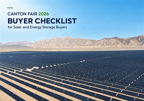 Rhestr Wirio Prynwyr Ffair Treganna 2026 Ar gyfer Prynwyr Storio Solar Ac Ynni
